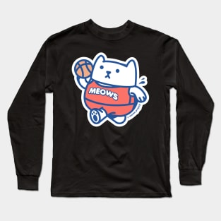 Basketball Cat Long Sleeve T-Shirt